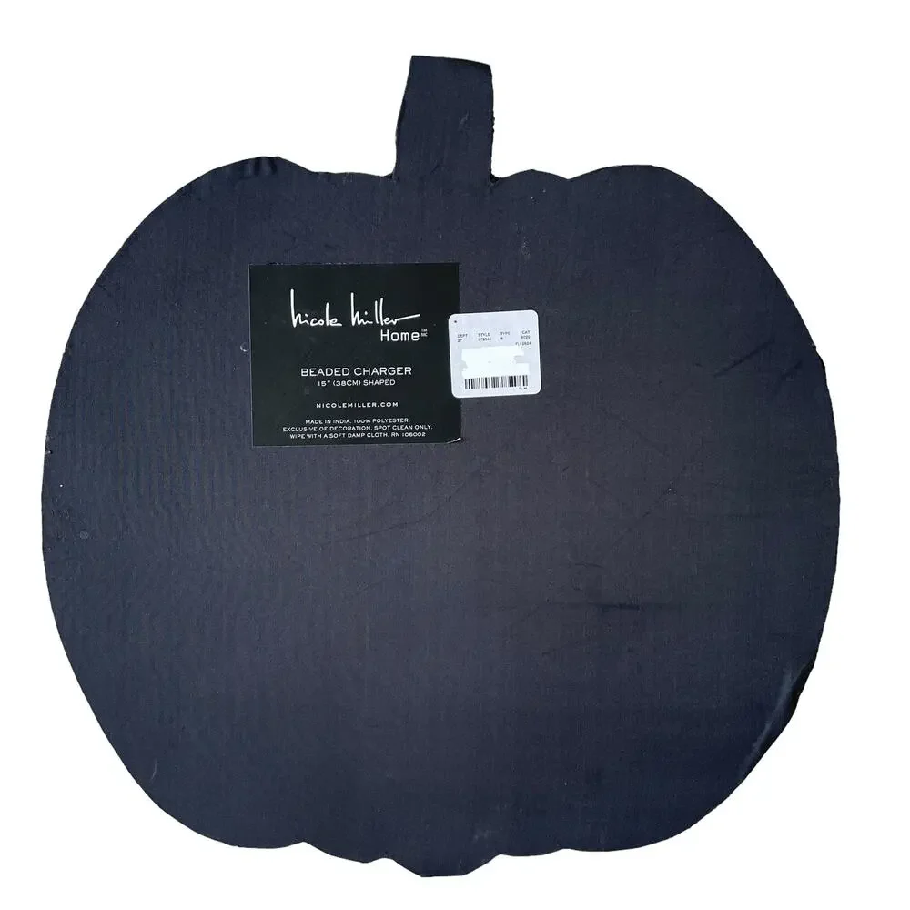 Nicole Miller Halloween Jack O Lantern Pumpkin Placemat 15